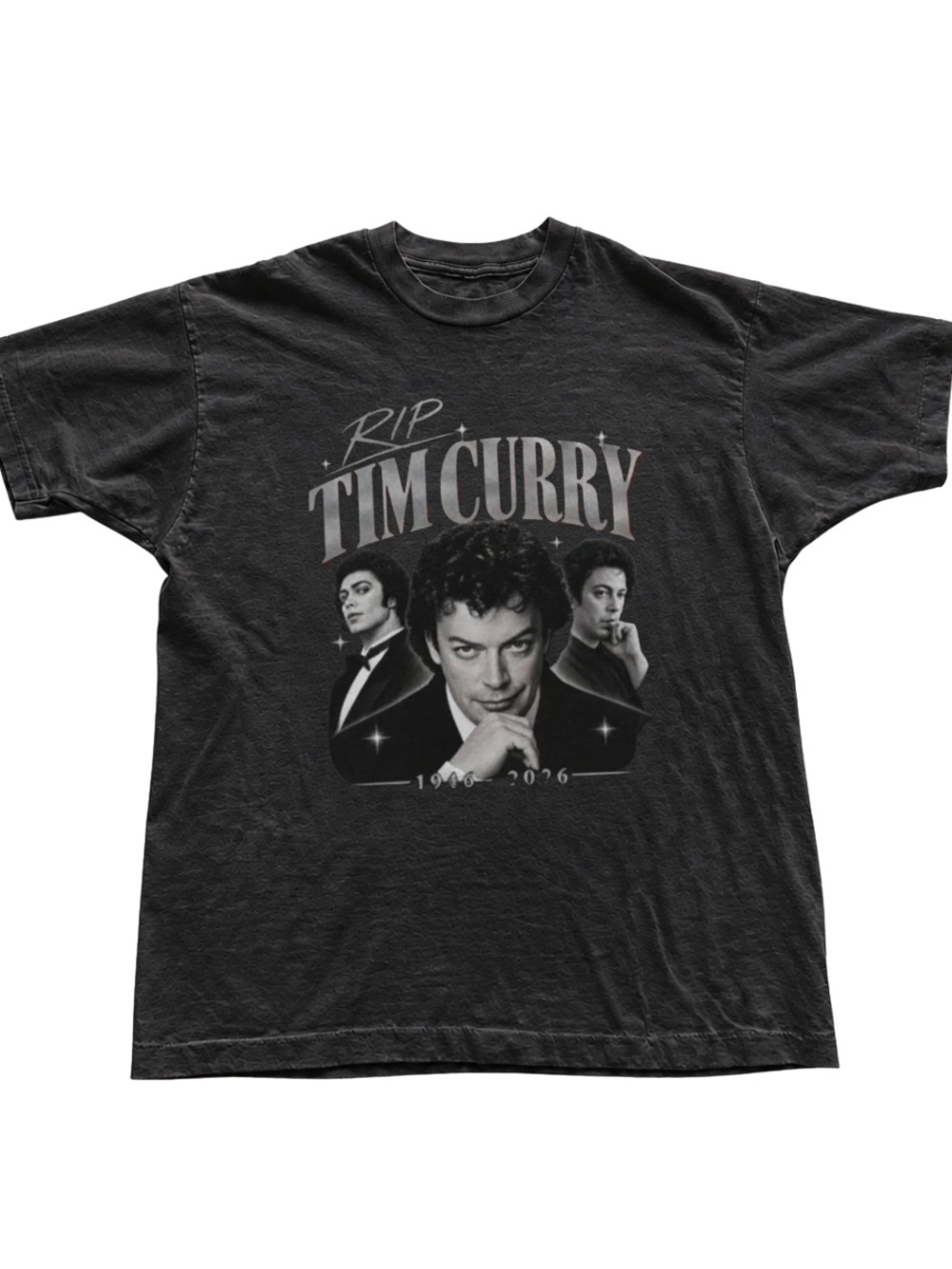 Black Tim Curry Graphic Tee - Men